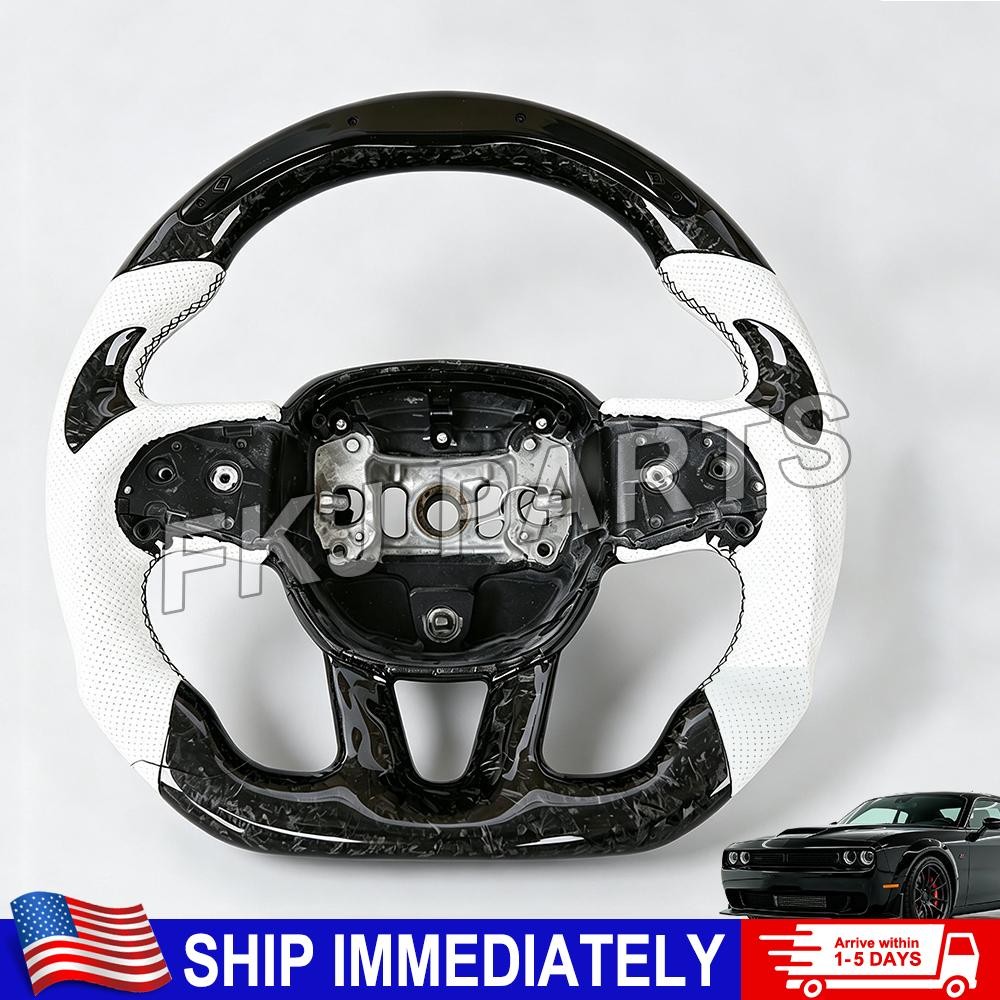✅LED Forged Steering Wheel FOR Dodge Charger Hellcat SRT Challenger Durango 15+