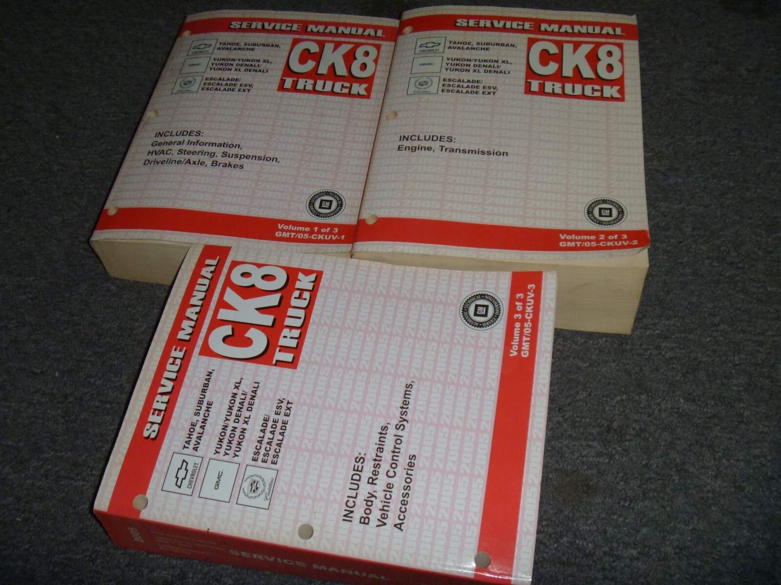 2005 Chevrolet Tahoe Shop Service Repair Manual 3-Volume Set 2005 Chevrolet Tahoe Shop Service Repair Manual 3-Volume Set