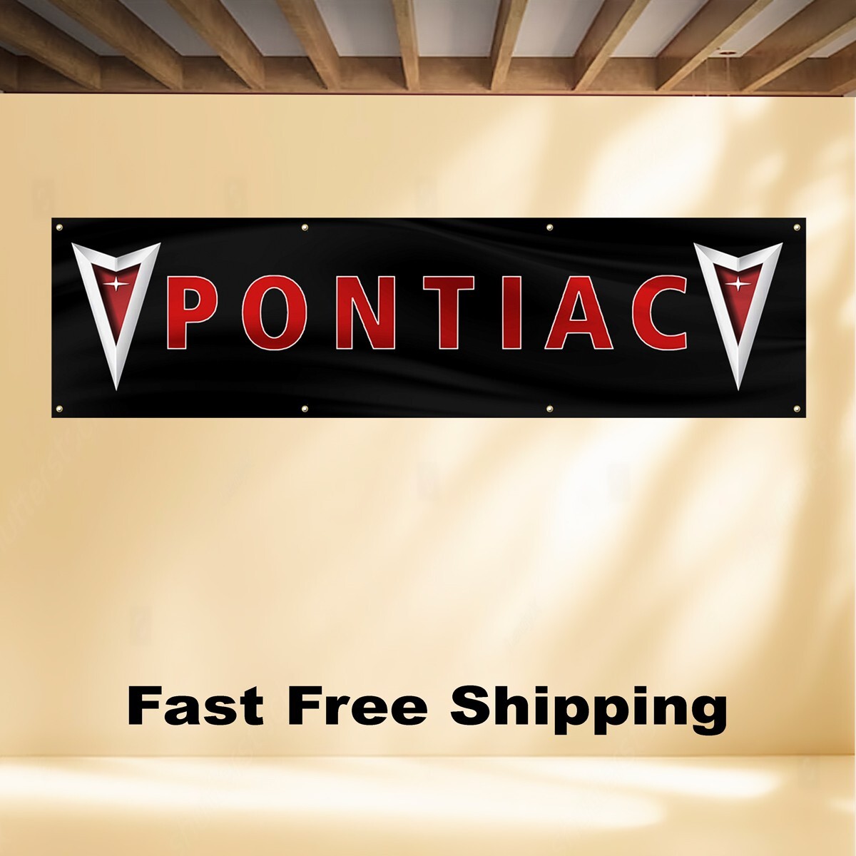 PONTIAC 2\'X8\' BANNER FLAG FIREBIRD TRANS AM PONTIAC 2\'X8\' BANNER FLAG FIREBIRD TRANS AM