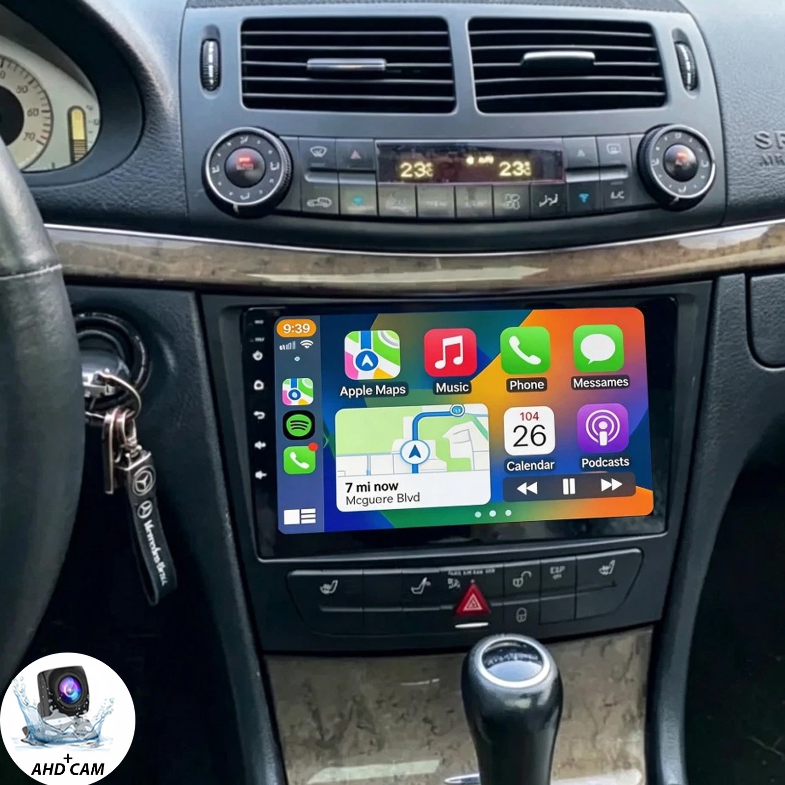 For 2009-2011 Mercedes-Benz CLS Class CarPlay Android 13 Car Radio Stereo RDS
