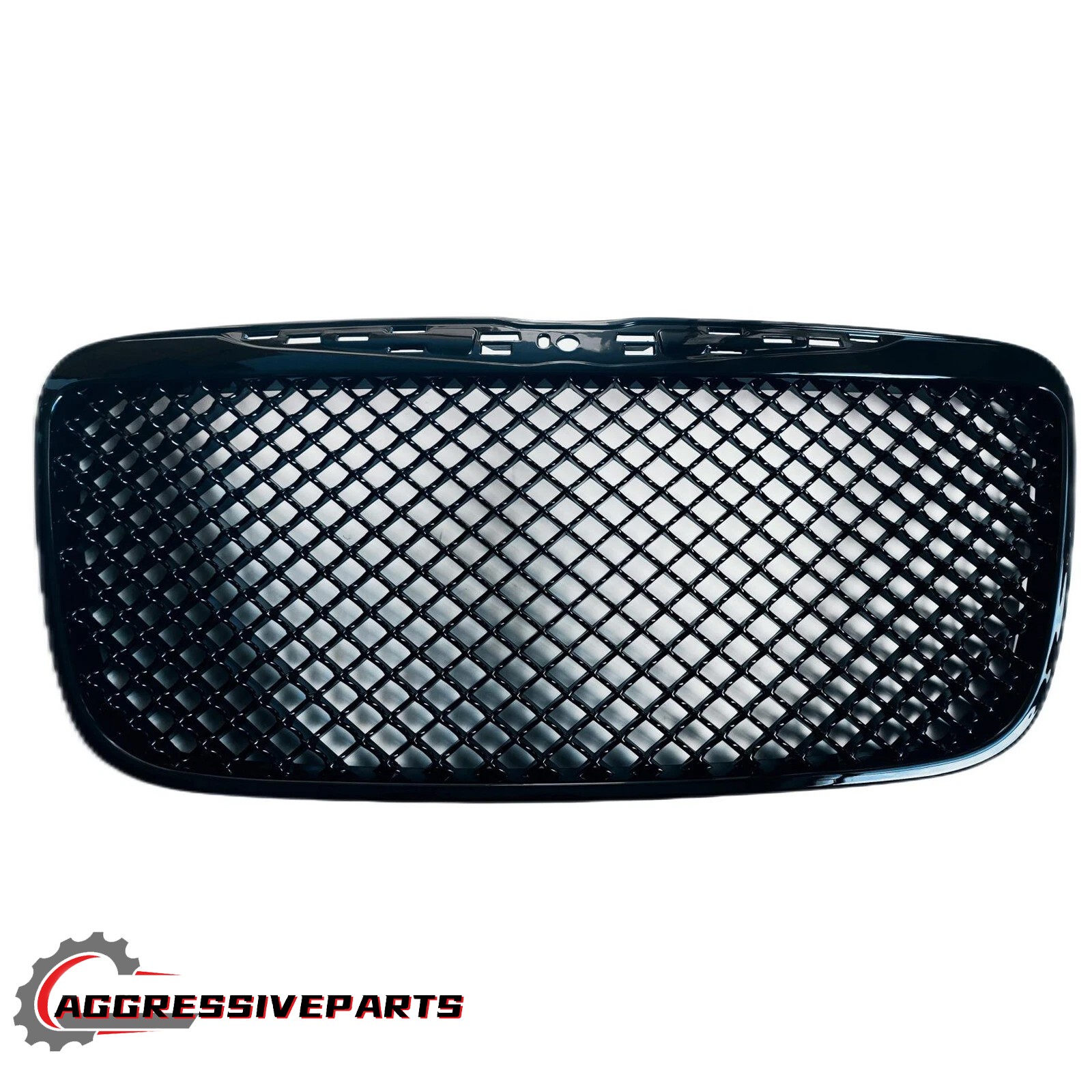 Grill For 2011-2014 Chrysler 300 300C Mesh Style Front Grille Gloss Black- ABS Grill For 2011-2014 Chrysler 300 300C Mesh Style Front Grille Gloss Black- ABS