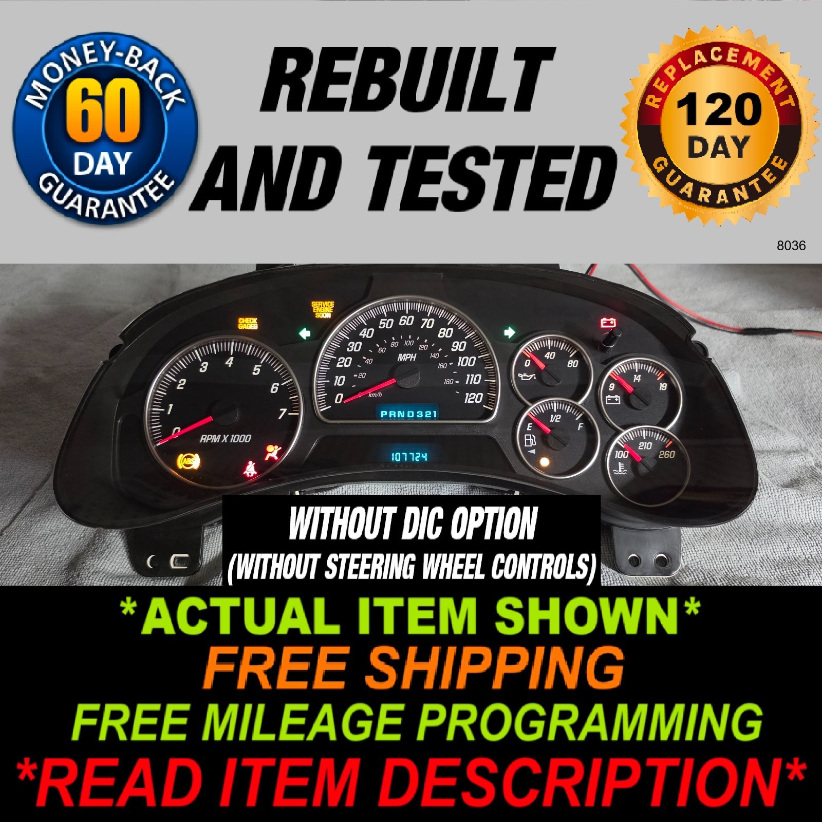 2002-2005 GMC Envoy Gauge Cluster