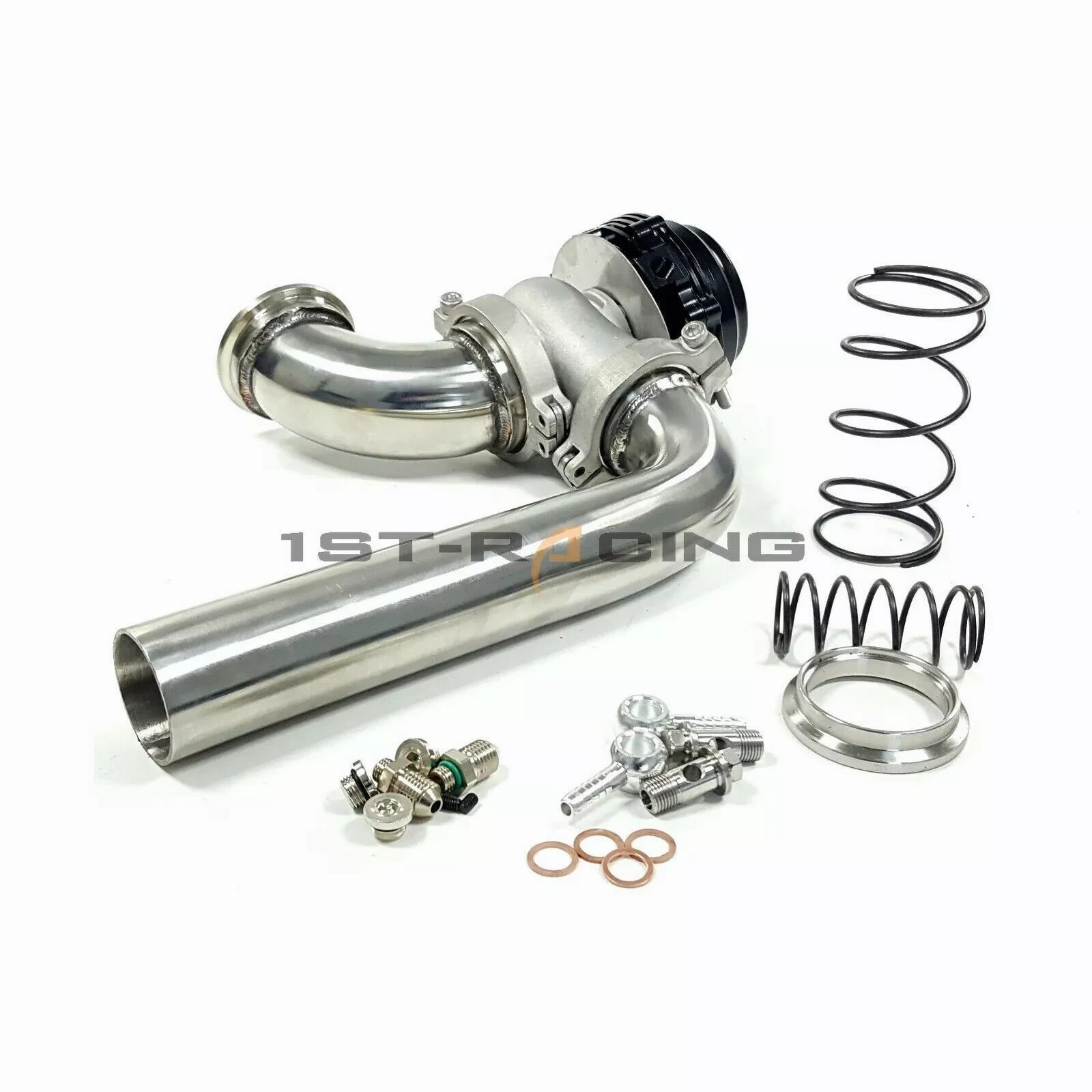 Performance 44mm VBand External Wastegate &90 Degree Inlet Elbow Outlet Pipe