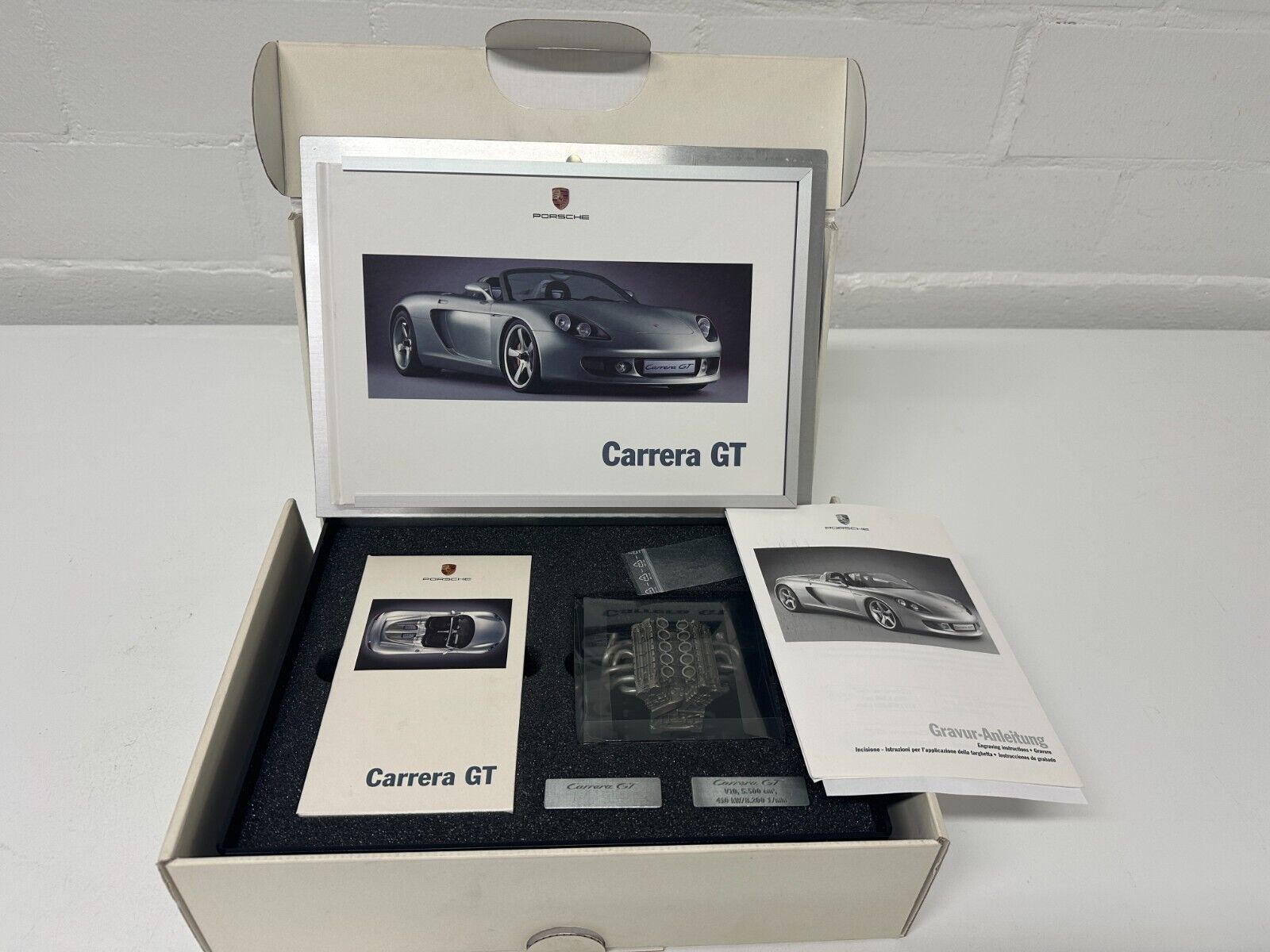 Porsche Carrera GT New Owner Welcome Box Gift VHS Engine Model Original W