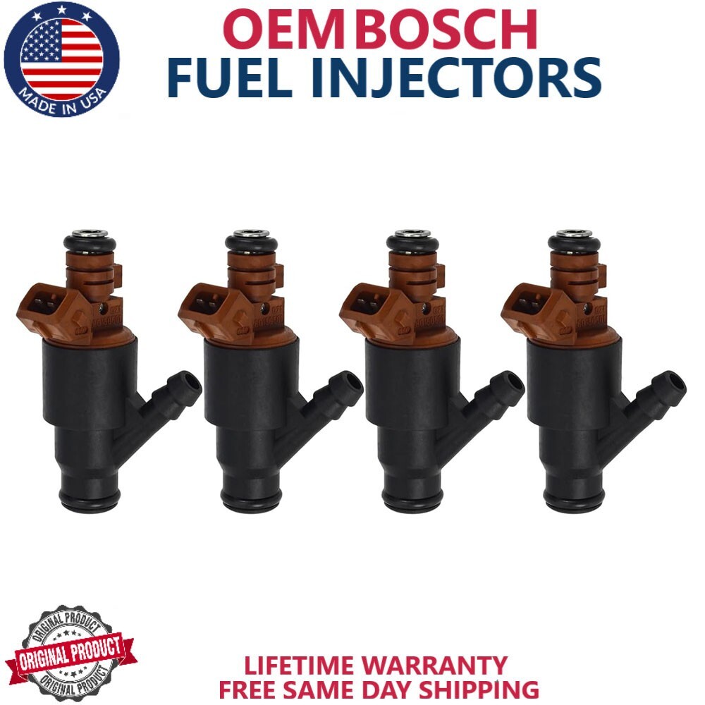 4x NEW OEM Bosch Fuel Injectors Fits 94-99 BMW 318i Z3 318ti 1.8L 1.9L l4