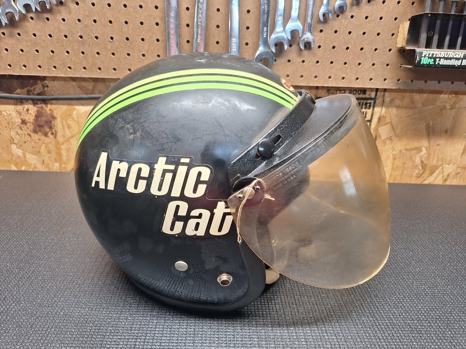 Vintage 1970's Arctic Cat Snowmobile Helmet Vintage 1970's Arctic Cat Snowmobile Helmet