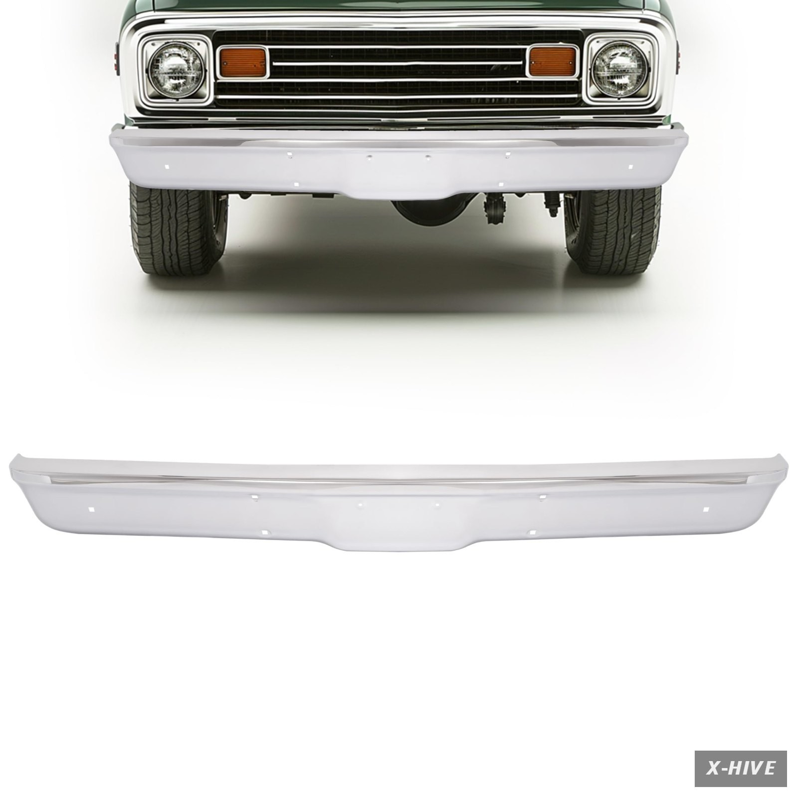 Bumper Face Bar Compatible with 1967-1970 Chevy/Gmc Blazer C/K Jimmy