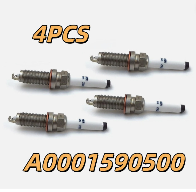 Spark Plug For Mercedes Benz Replace A0001590500 4PCS