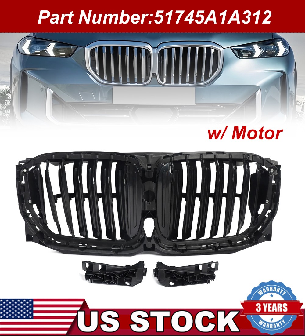 Front Air Duct Flaps Shutter Grille w/ Motor 51745A1A312 For BMW X5 G05 2024 25