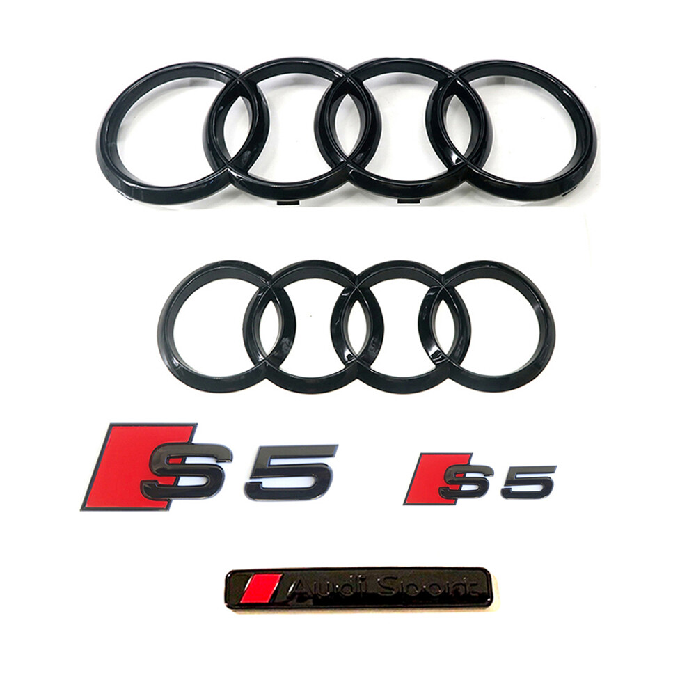 New S5 Gloss Black Full Badge Package Audi S5 2013-2018 hatchback Exclusive Pack