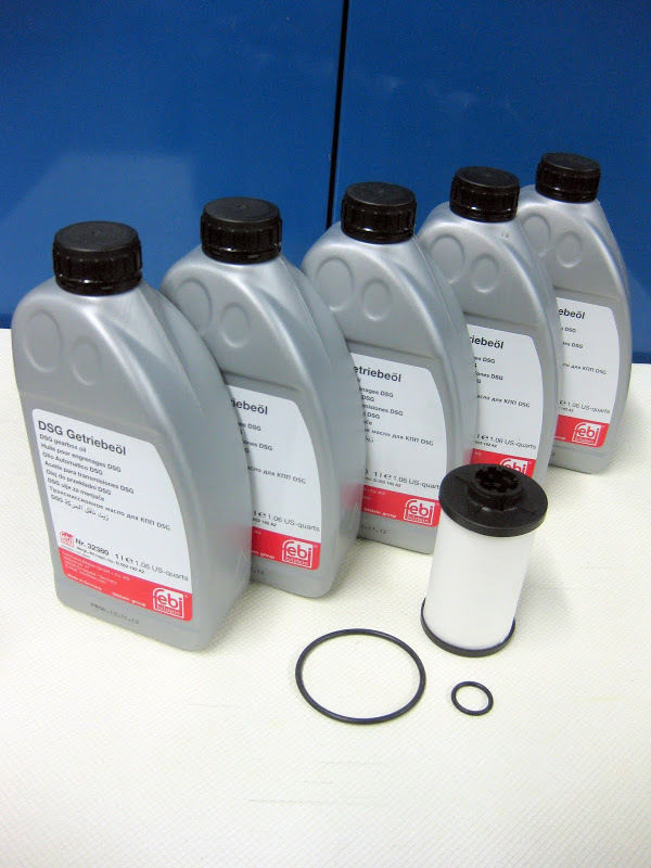 DSG Transmission Fluid Oil Kit for VW Jetta Golf GTI Beetle R32 Passat Audi A3