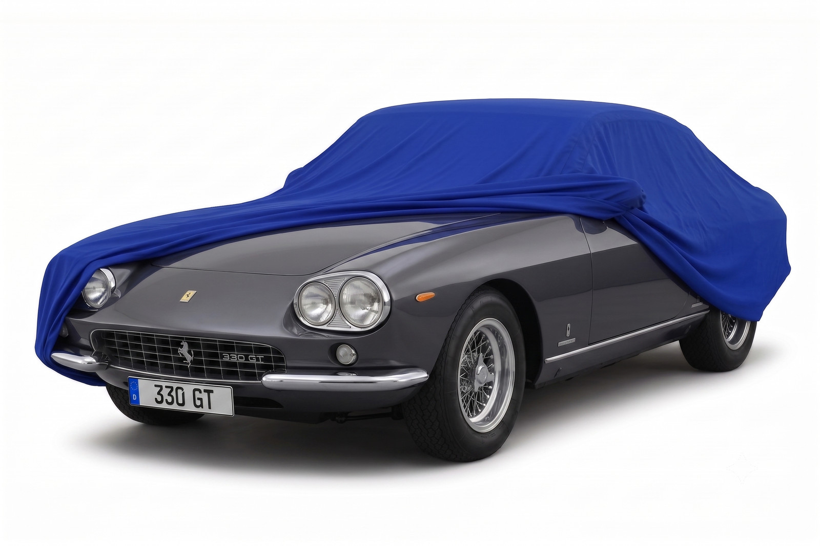 Platin Carparts Indoor Stretch Vehicle Cover for Ferrari 330 GT Blue