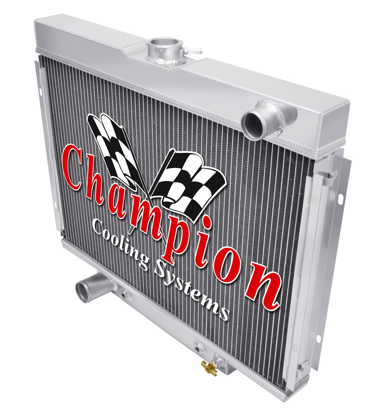 Champion Racing 4 Row Aluminum Radiator For 1967 - 70 Ford/Mercury Cars