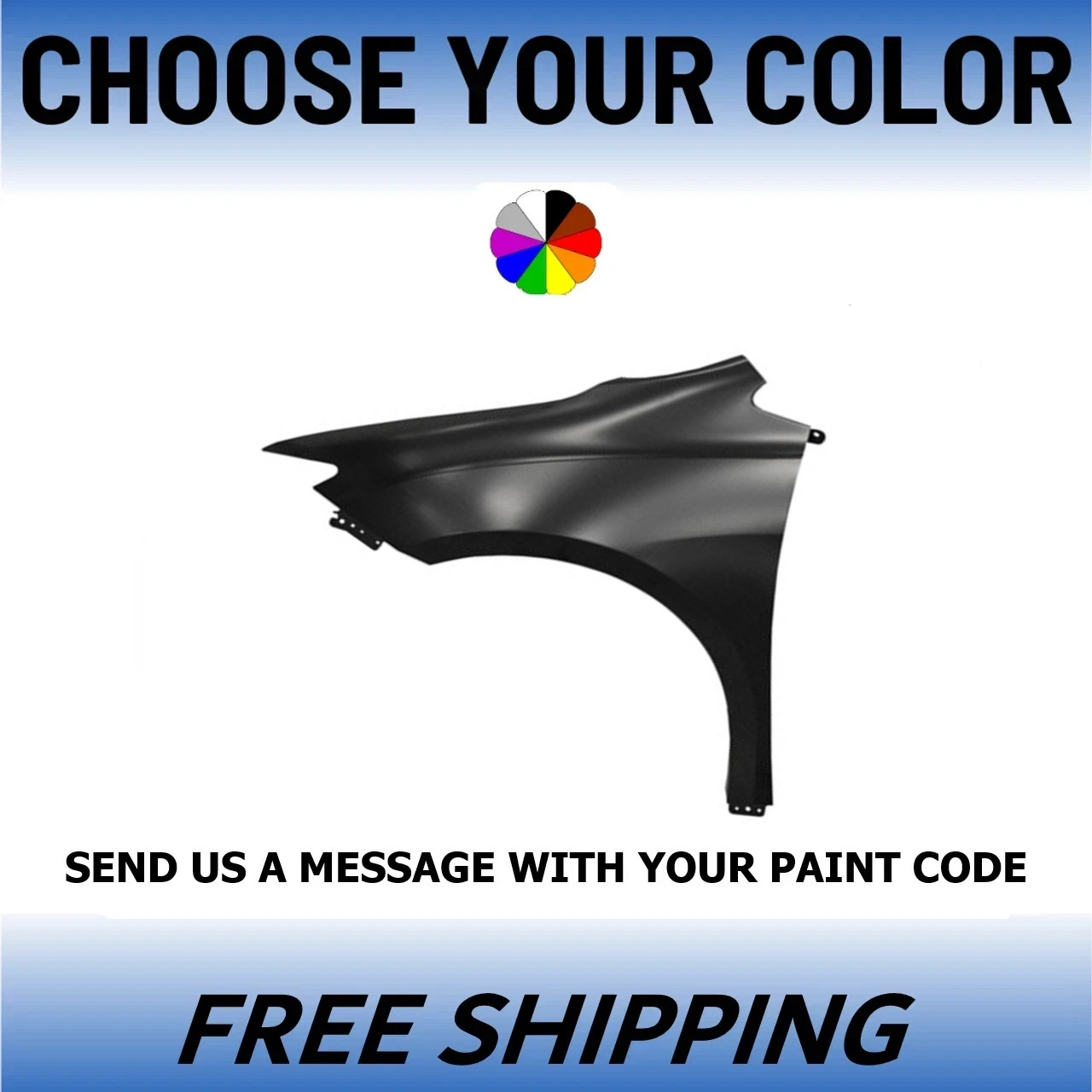 NEW Painted Driver Side Front Fender For 2017-2025 Chrysler Pacifica