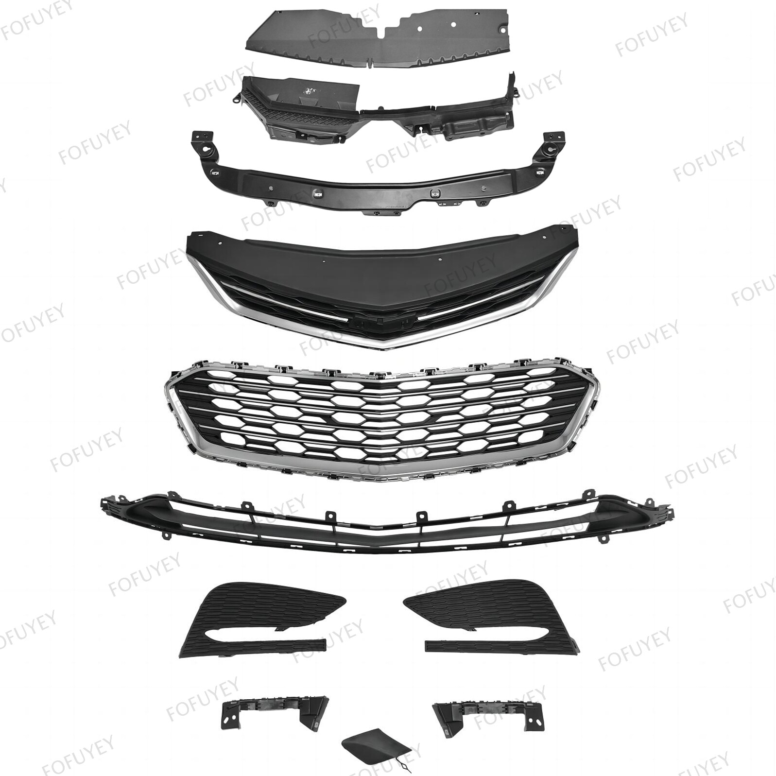 For Cruze 2016-18 Radiator Grille/Lower Mesh/Air Deflector/baffle/Bumper Bracket