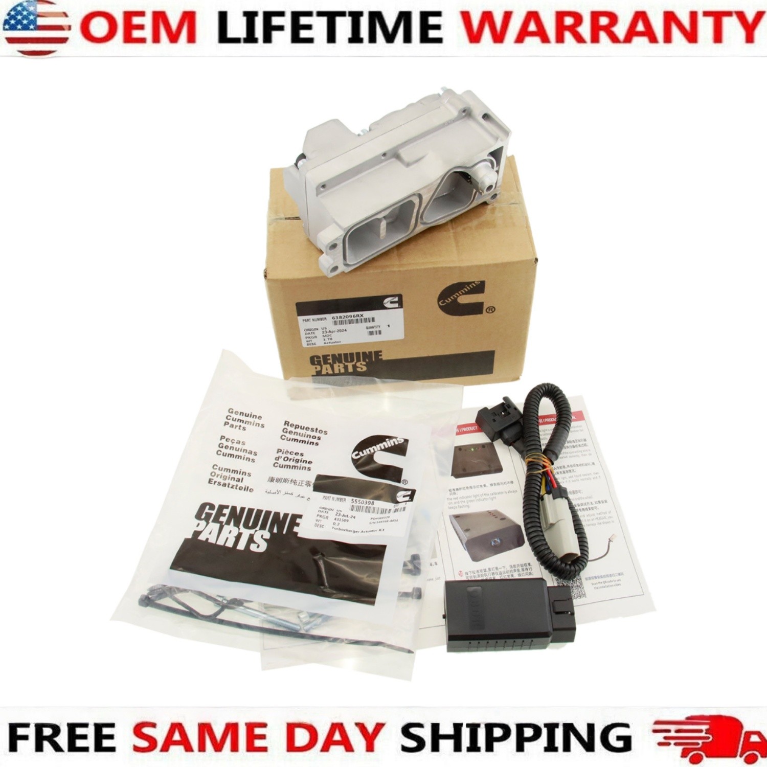 Turbo Actuator Set with Calibration 13-2018 Dodge Cummins ISB 6.7L OEM HE300VG