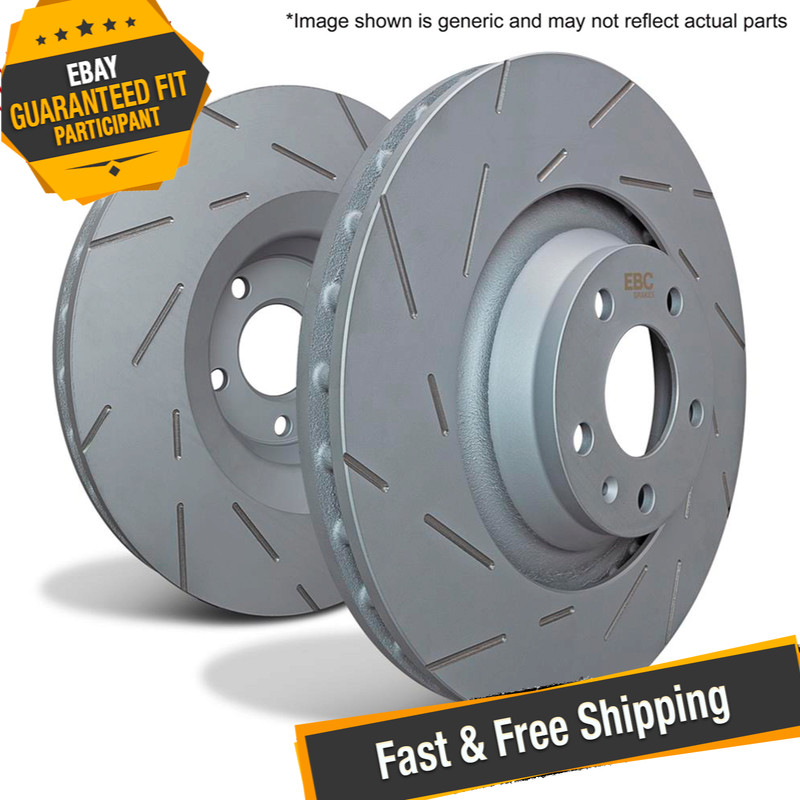 EBC USR946 USR BlackDash Series Sport Slotted 1-Piece Front Brake Rotors EBC USR946 USR BlackDash Series Sport Slotted 1-Piece Front Brake Rotors