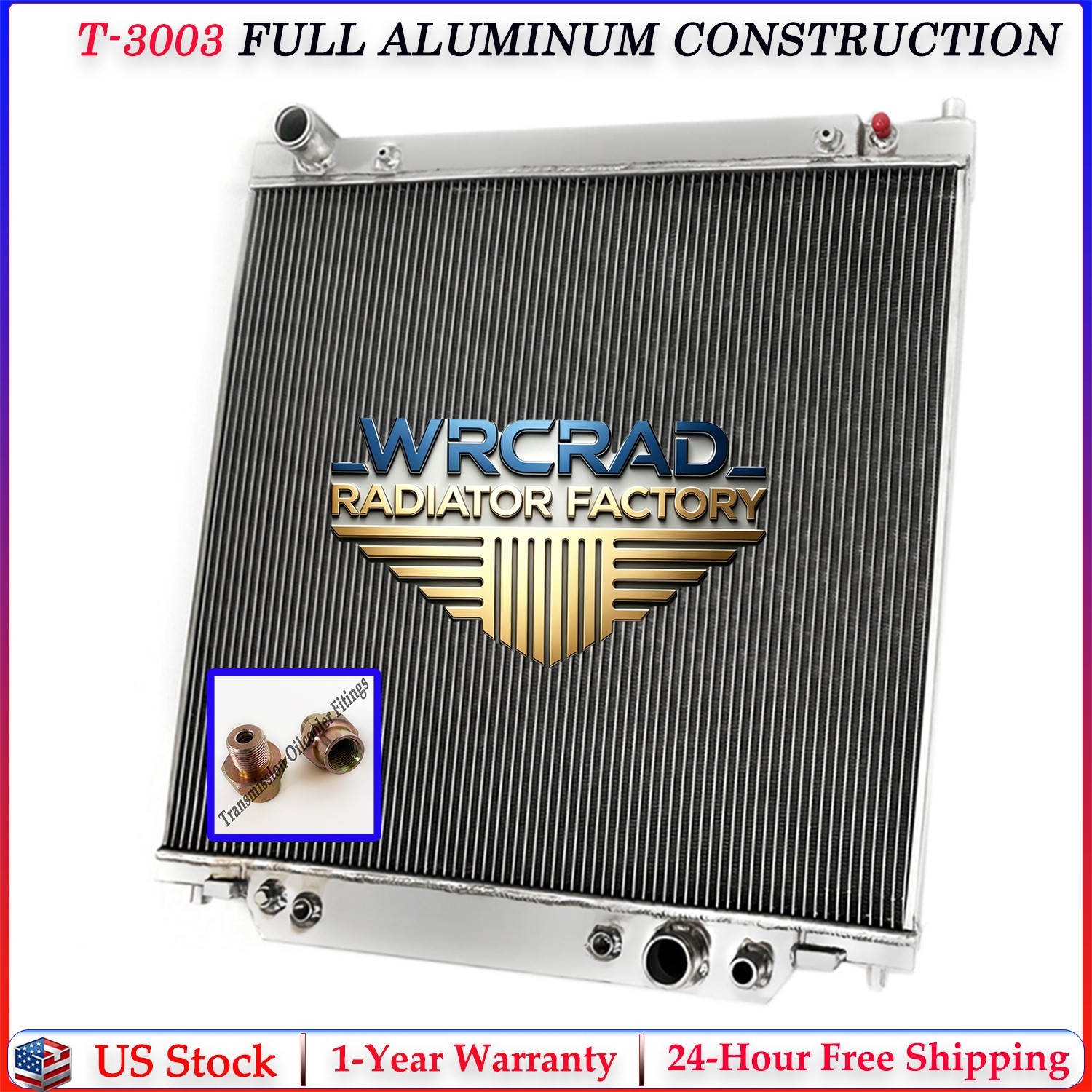 Aluminum Radiator For 1999-2005 04 Ford F250 F350 F450 F550 Super Duty 6.8L 7.3L