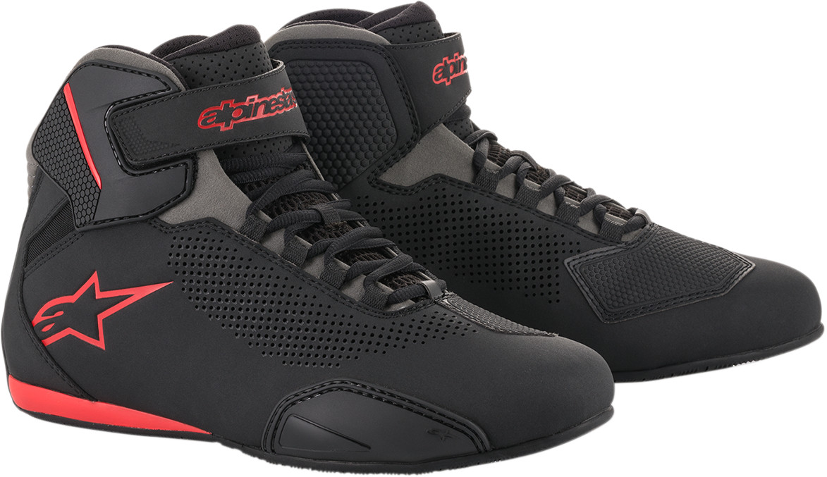 ALPINESTARS - Sektor Vented Shoes - Black/Gray/Red - US 9 | 25156181319