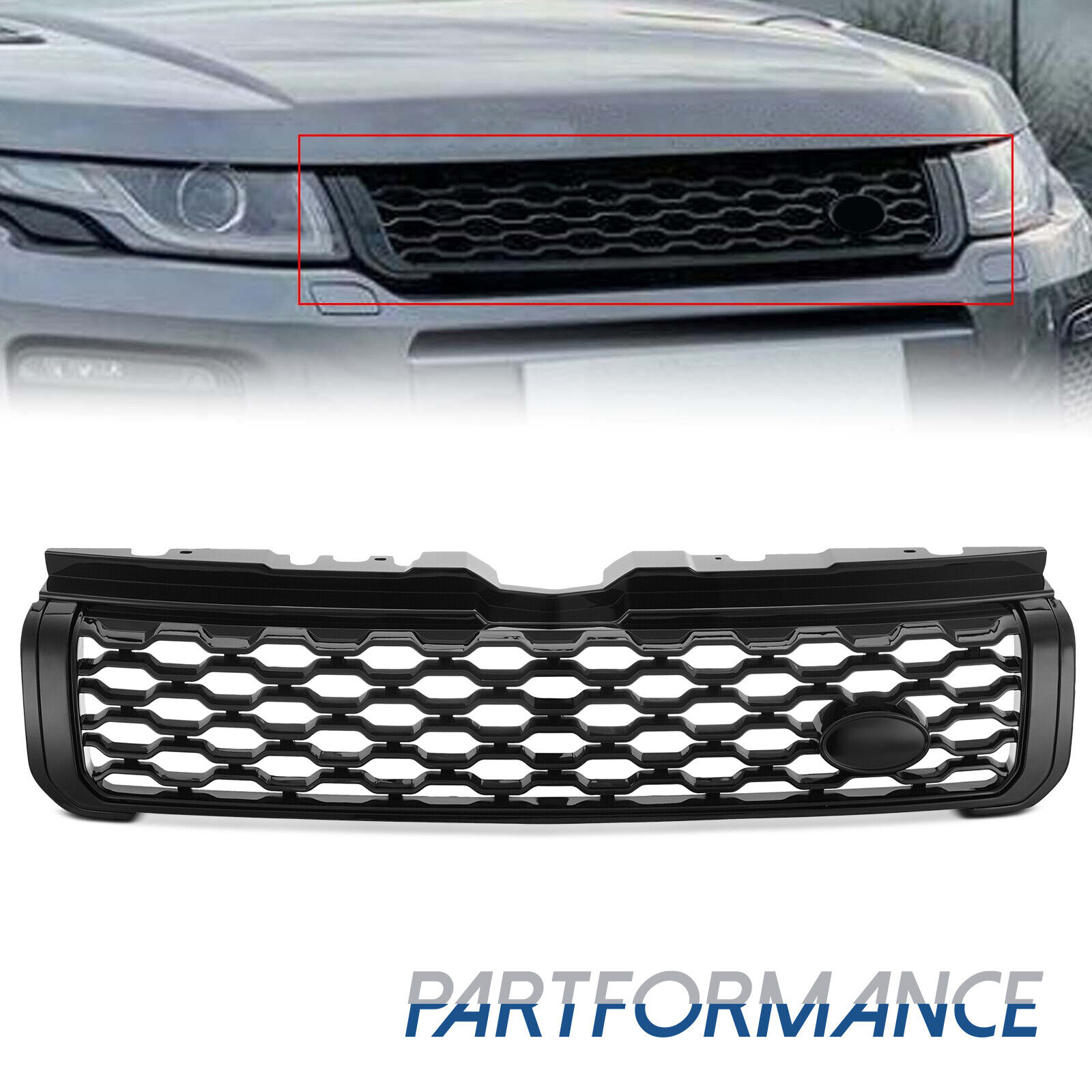For Range Rover Evoque 2012-2019 Front Bumper Grille Dynamic Grill Trim