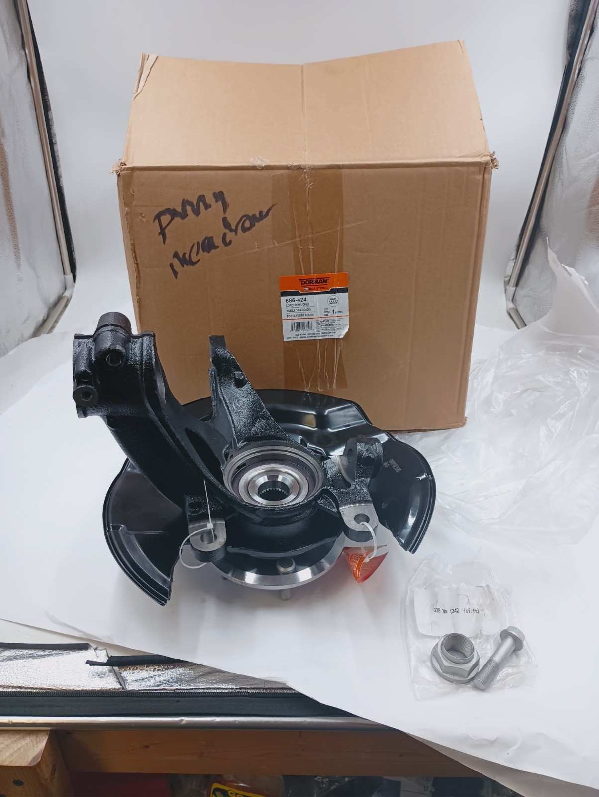 DORMAN 686-424 LOADED KNUCKLE FRONT PASSENGER RIGHT WHEEL BEARING & HUB ASSEMBLY