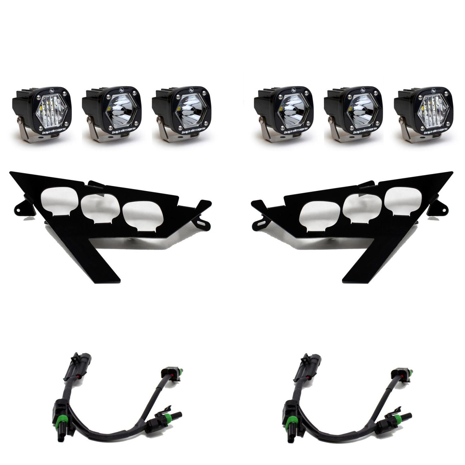 Baja Designs 447157 S1 Triple LED/Laser Headlight Kit For 20-22 RZR PRO XP