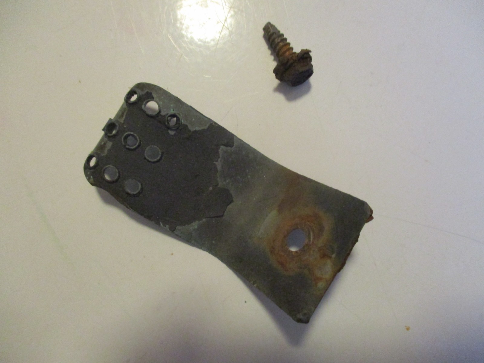 1971-1973 Ford Mustang, Cougar Hood to Cowl Ground Strap and Screw, 71-73 1971-1973 Ford Mustang, Cougar Hood to Cowl Ground Strap and Screw, 71-73