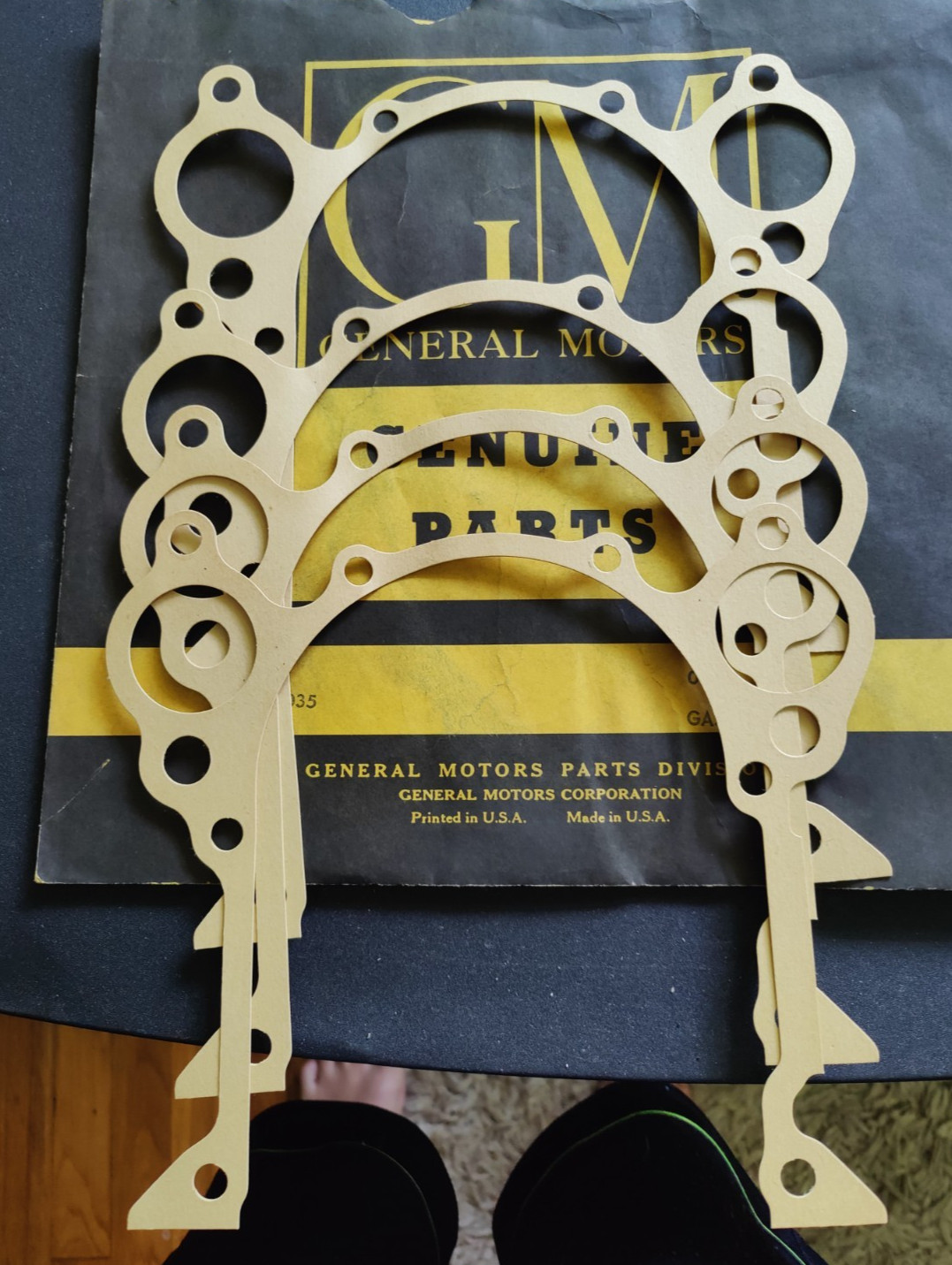 NOS OEM 1955-62 Pontiac Timing Cover Gasket Pack of 4 GM 518035 NOS OEM 1955-62 Pontiac Timing Cover Gasket Pack of 4 GM 518035