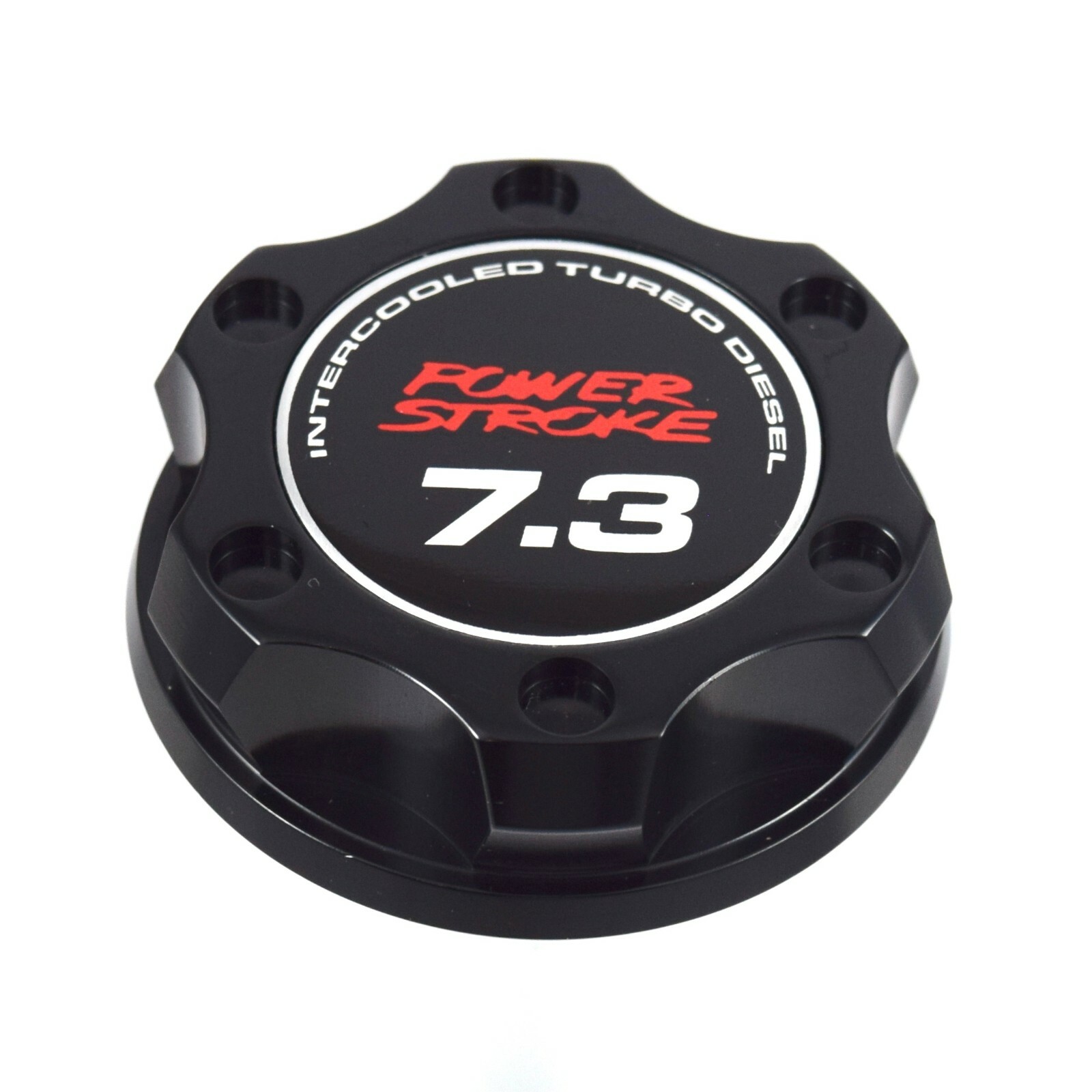 New Black Oil Filler Cap 7.3L Emblem Fits Ford 7.3L Power stroke Turbo Diesel New Black Oil Filler Cap 7.3L Emblem Fits Ford 7.3L Power stroke Turbo Diesel