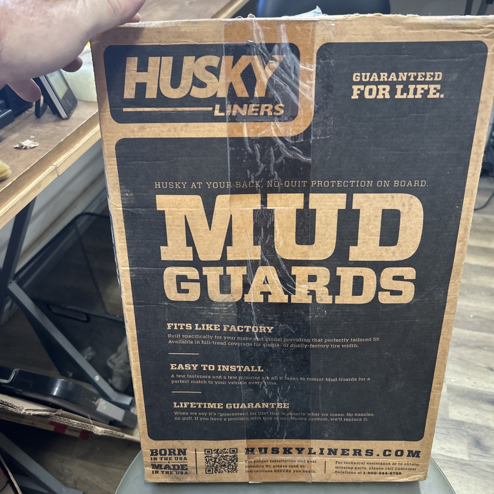 HUSKY - 56931 FRONT - Mud Guards 05-15 Toyota Tacoma W/OE Fender Flares OPEN BOX HUSKY - 56931 FRONT - Mud Guards 05-15 Toyota Tacoma W/OE Fender Flares OPEN BOX