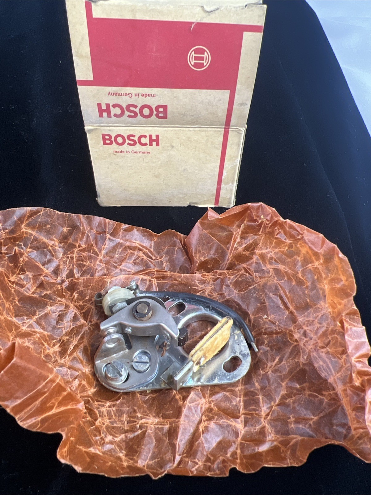 Vintage Bosch Distributor Base Plate with Contact Points Assembly Germany 