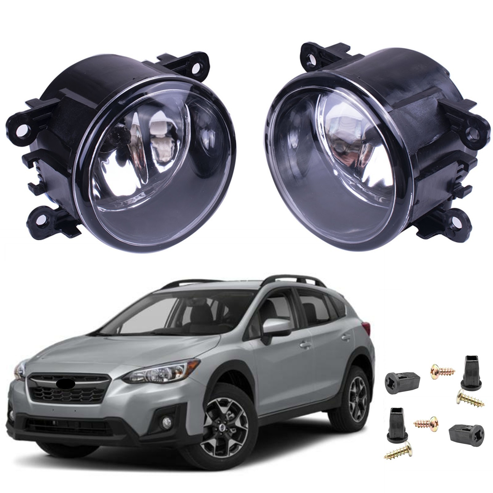 New Pair Bumper Fog Lights Lamps For Subaru XV Crosstrek 13-15 Crosstrek 16-25