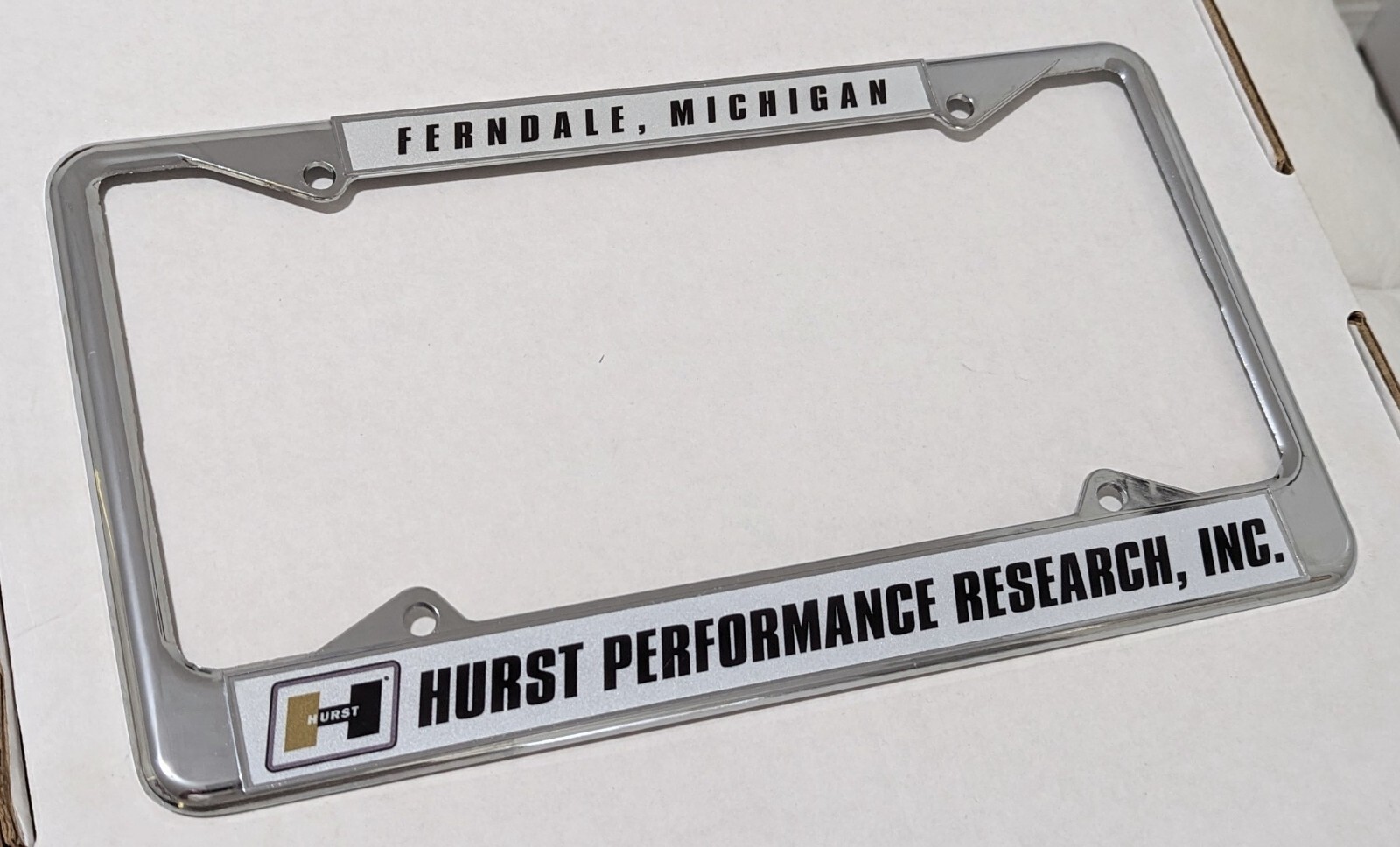 Hurst Performance Research License Plate Frame - Hurst/Olds W-30 GTO Judge Mopar