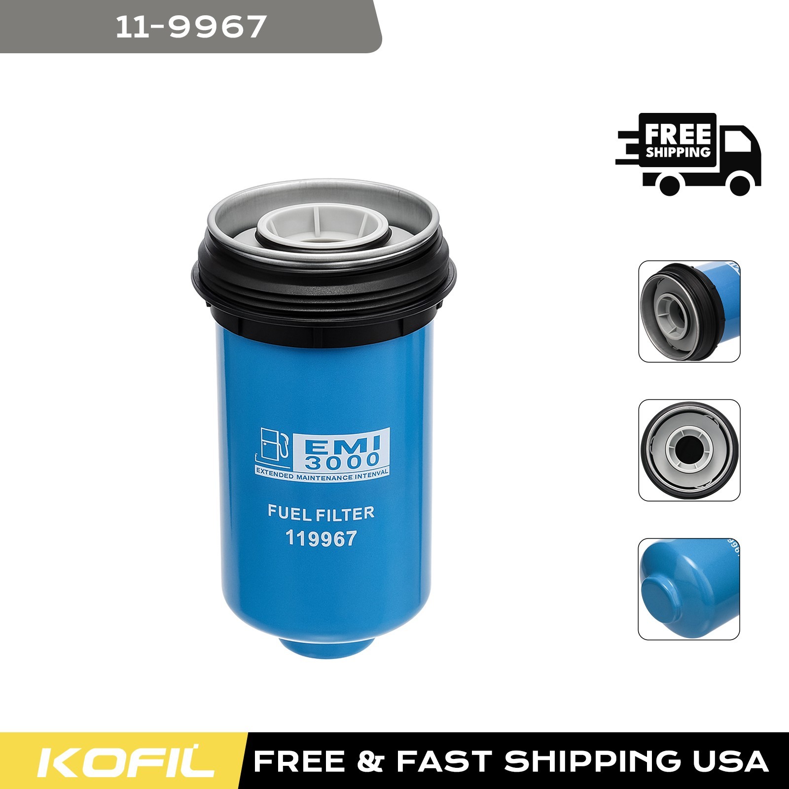 1* 11-9967 119967 Fuel Filter for Thermo King S-600 S-610DE S-610M S-700 S-750i