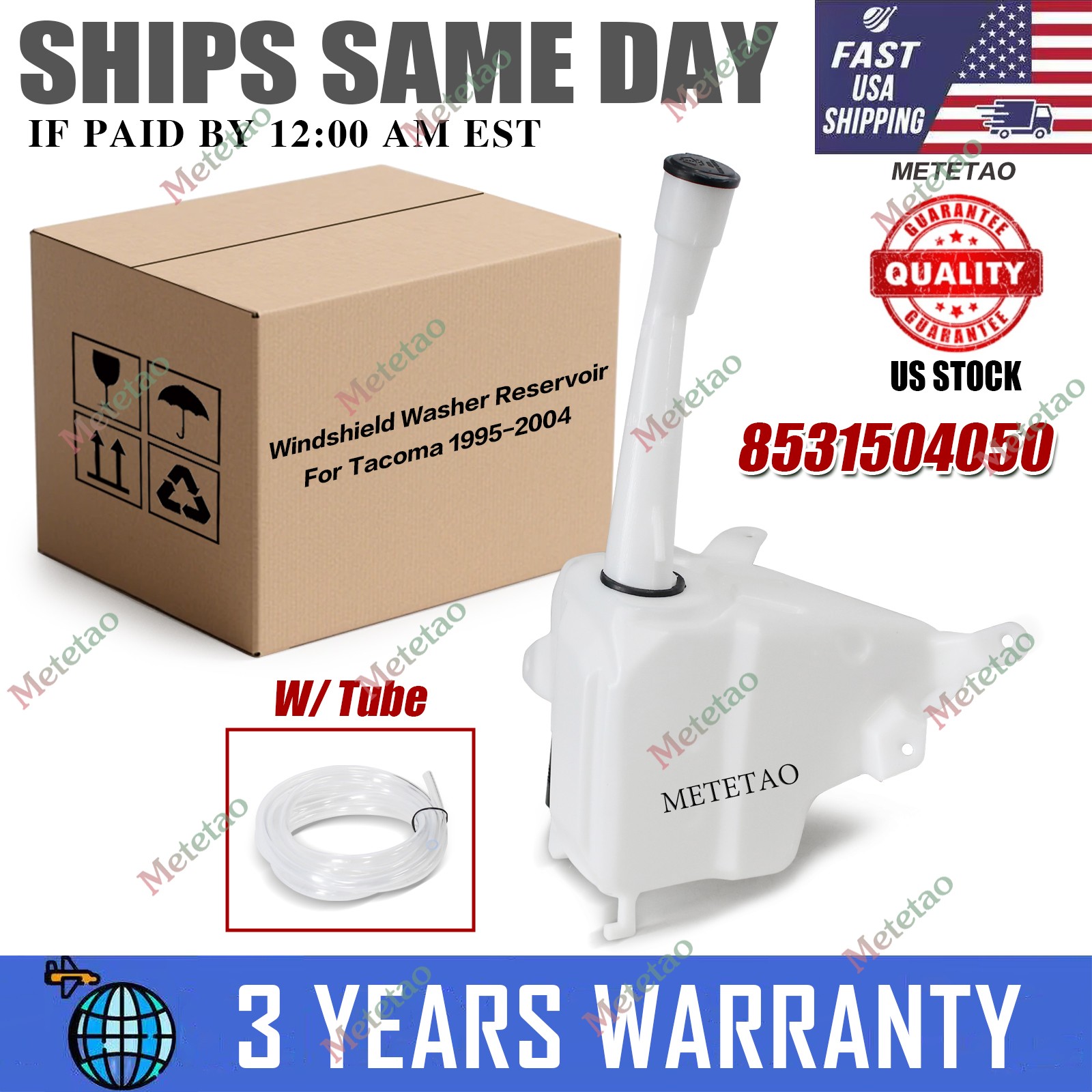 8531504050 For Toyota Tacoma 1995-2004 Windshield Washer Reservoir W/Motor+Pump 8531504050 For Toyota Tacoma 1995-2004 Windshield Washer Reservoir W/Motor+Pump