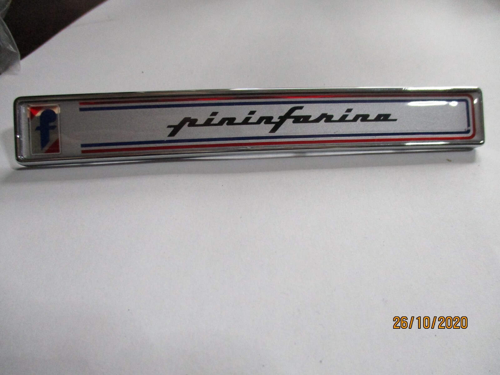 Pininfarina Logo Emblem Symbol Lettering Badge Metal FIAT