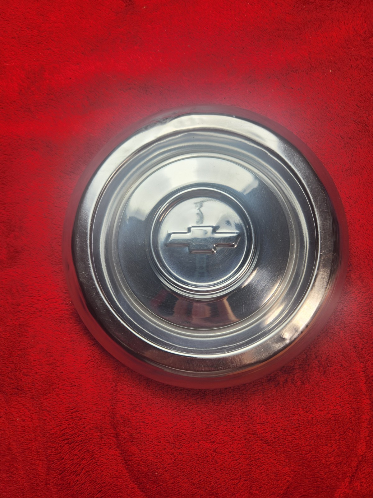 Vintage 1971–77 Chevrolet Vega Monza Centercap/Hubcap 7 Inch Diameter Stainless Vintage 1971–77 Chevrolet Vega Monza Centercap/Hubcap 7 Inch Diameter Stainless