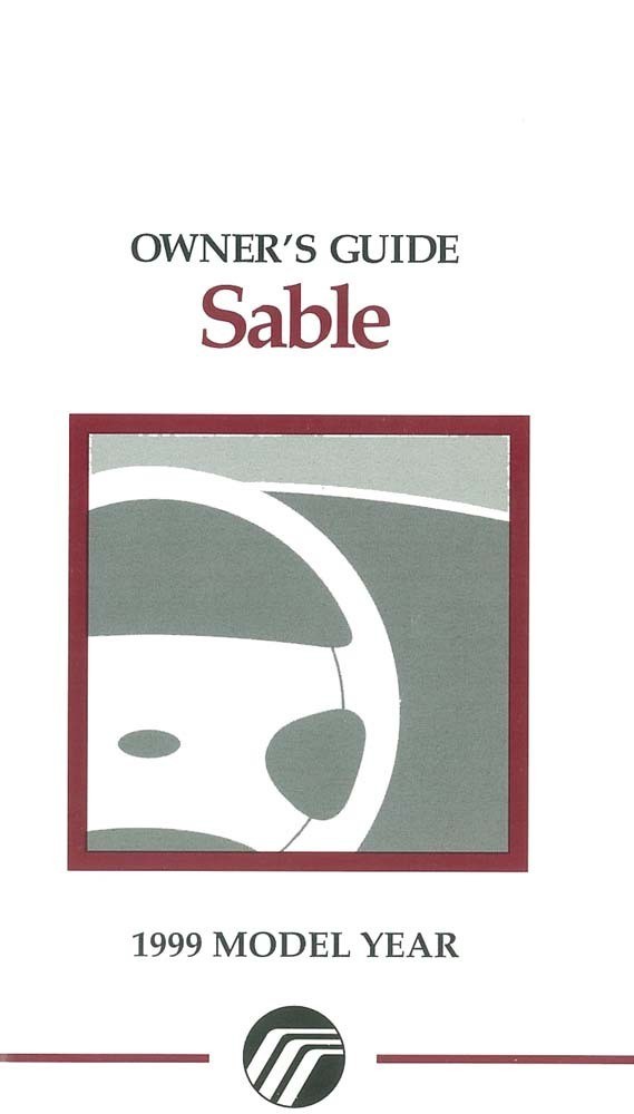 1999 Mercury Sable Owner's Manual