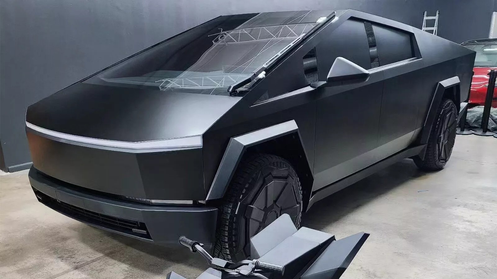 For Cybertruck Satin Black PreCut PPF Paint Protection Film Wrap Color Change