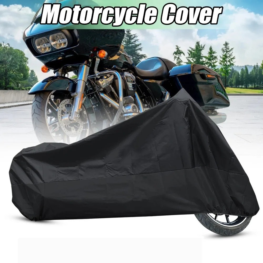 Universal Motorcycle Cover Waterproof UV Dustproof Scooter Bike Reflective Strip