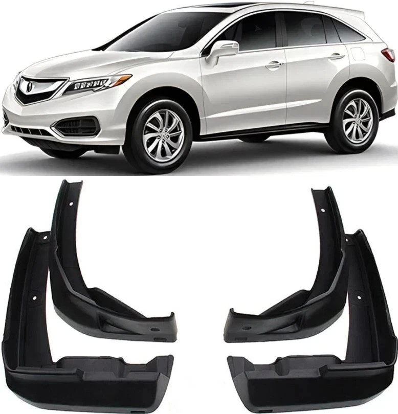 Genuine New Full Set Factory Splash Guards Mud Flaps Fit For 2013-2017 Acura RDX