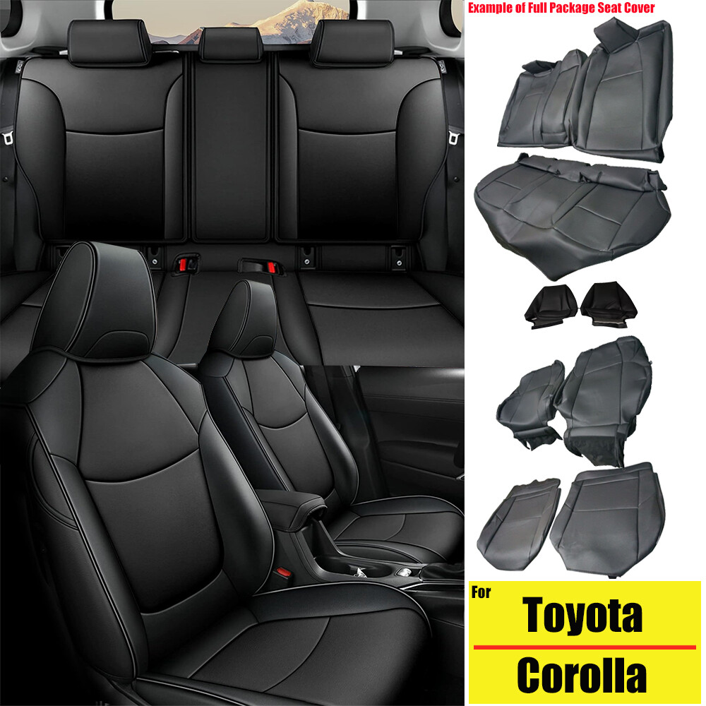 (All inclusive Custom)Car 5-Seat Covers For Toyota Corolla L LE 2020-2025 Black
