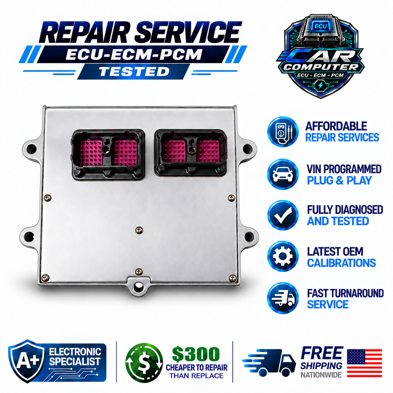 2006-2009 Dodge Ram Cummins 5.9L 4937149 ECM ECU Repair & Return 2006-2009 Dodge Ram Cummins 5.9L 4937149 ECM ECU Repair & Return