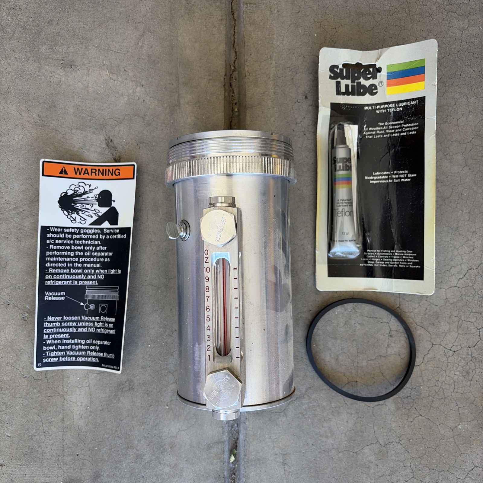 NOS Snap-on Sun Metal Bowl Service Kit EAK0071C00AS A/C Oil Separator MRC-450 