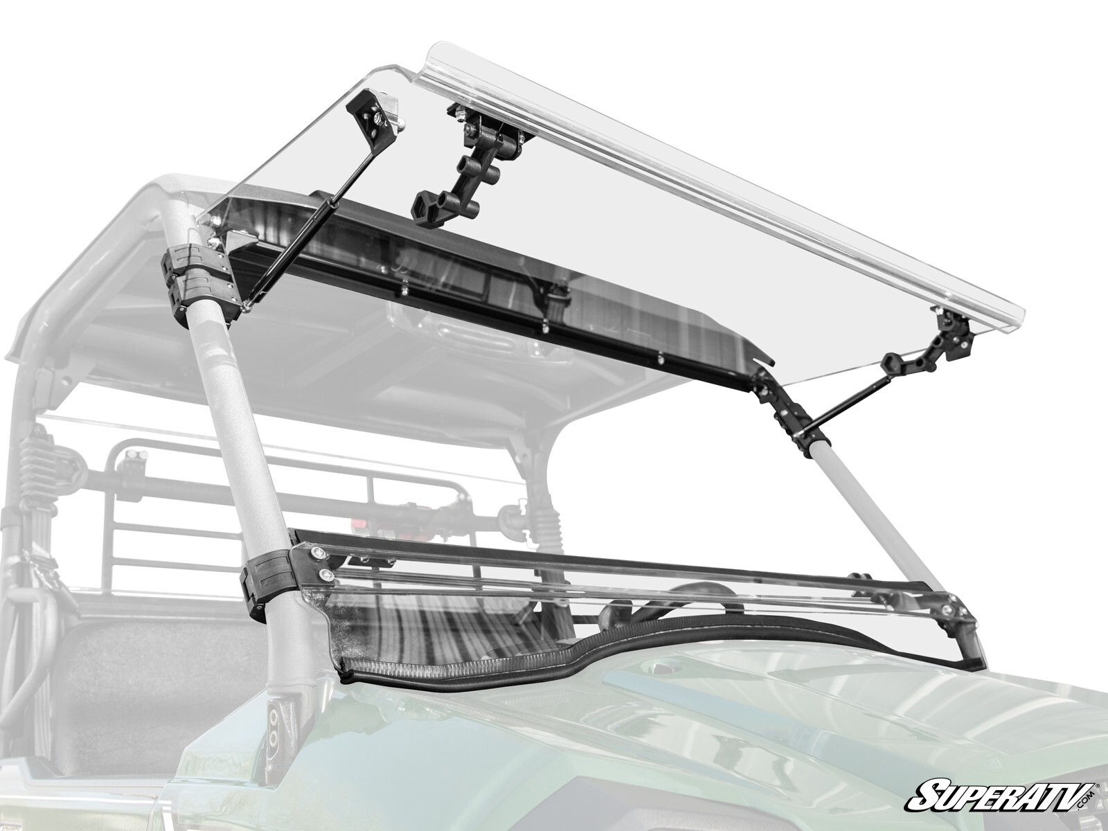 SuperATV Scratch Resistant Flip Windshield for Kawasaki Mule Pro MX (2019+)