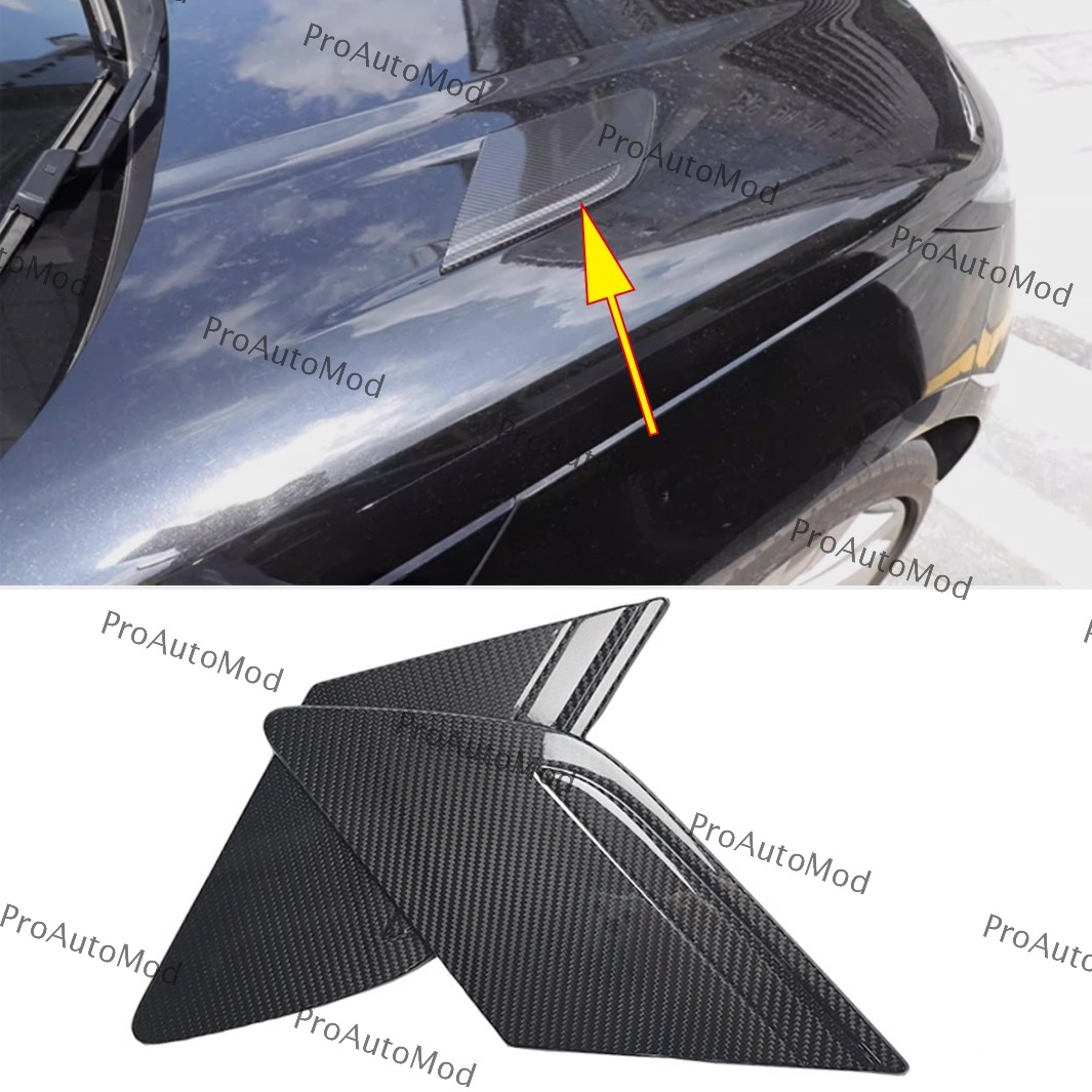 Carbon Fiber Front Hood Vent Cover Trim For Land Rover Range Rover Sport 2023-25 Carbon Fiber Front Hood Vent Cover Trim For Land Rover Range Rover Sport 2023-25