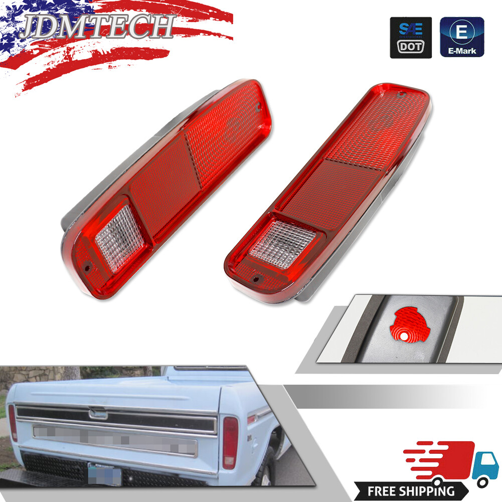 Pair (2) 1973-1979 Ford Truck 1978-1979 Bronco Tail Lights Left Right & Gaskets