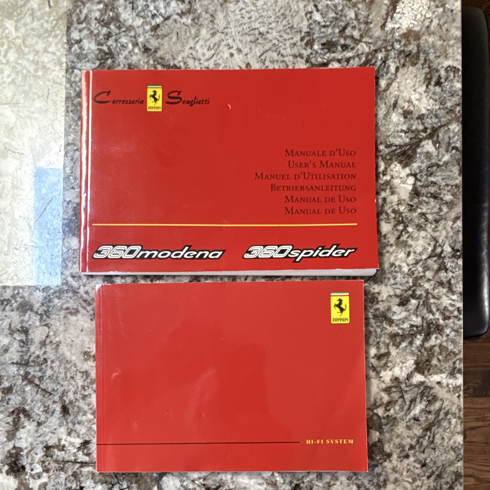 Ferrari 360 Modena 360 Spider Manual & Hi-Fi System Manual Ferrari 360 Modena 360 Spider Manual & Hi-Fi System Manual