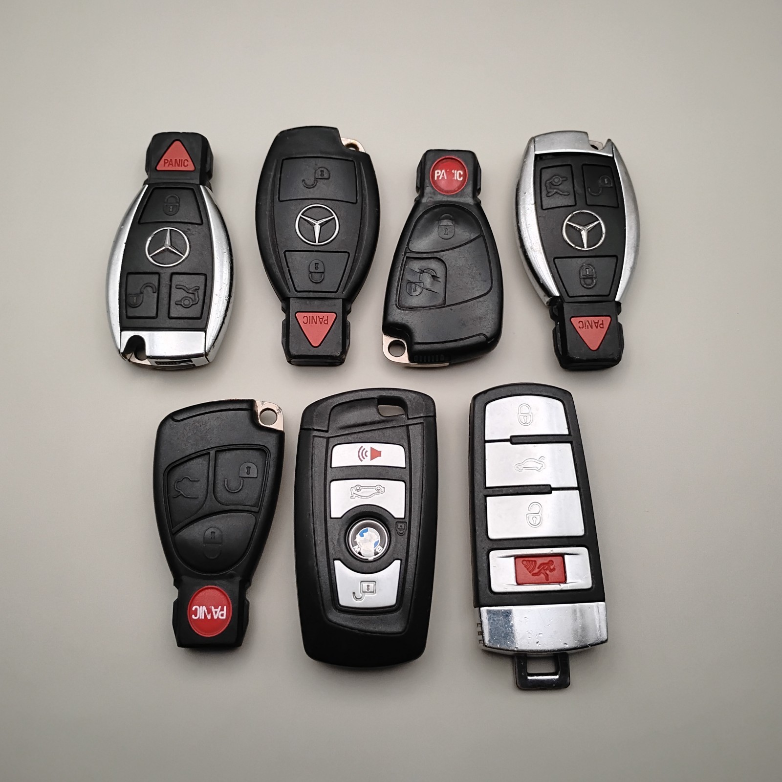 Lot of 7 Used Key FOBs Mercedes Benz, Volkswagen, BMW OEM Used Untested As-Is Lot of 7 Used Key FOBs Mercedes Benz, Volkswagen, BMW OEM Used Untested As-Is