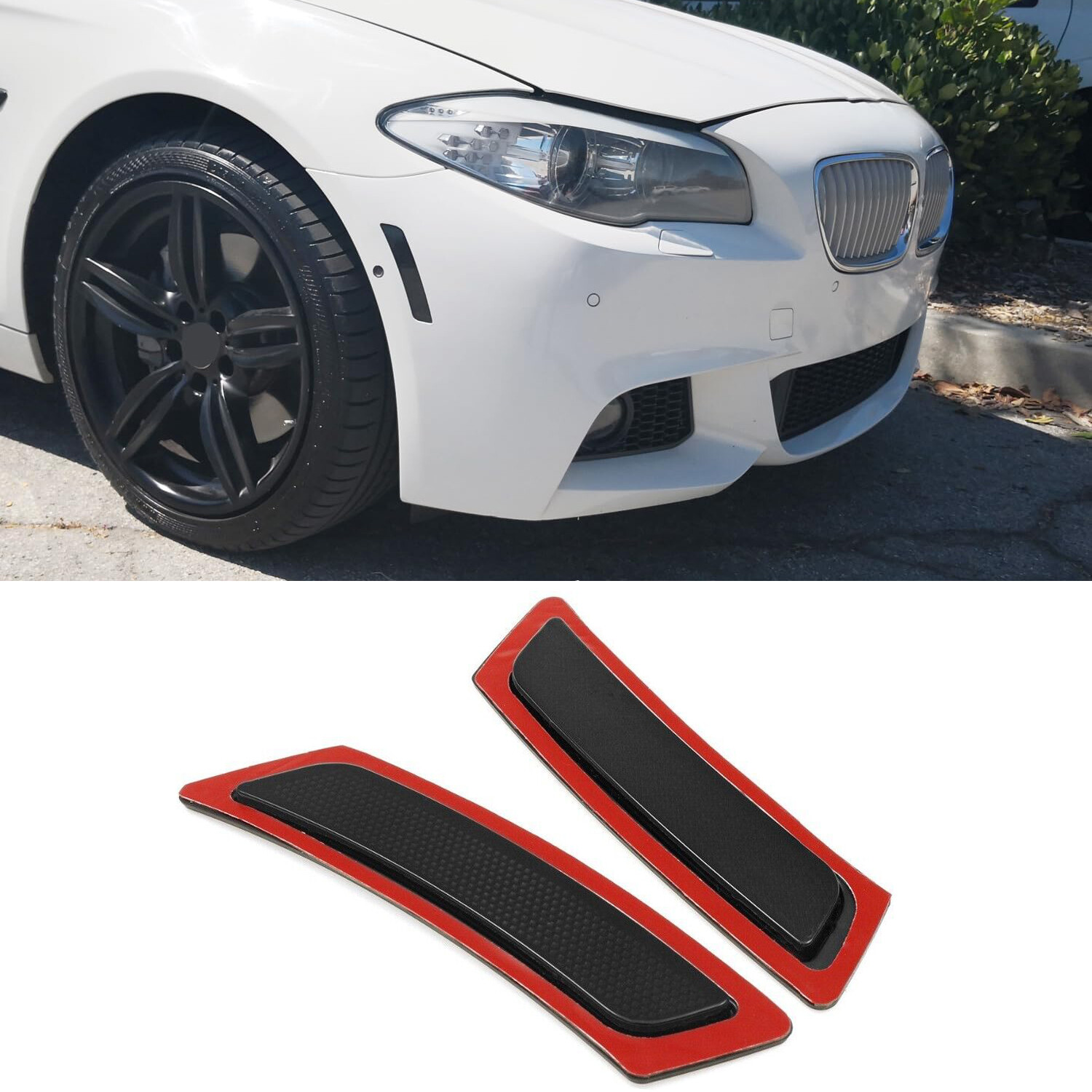 Smoked Lens Front Bumper Side Markers Reflector For 2011-16 BMW 5 Series F10 F11 Smoked Lens Front Bumper Side Markers Reflector For 2011-16 BMW 5 Series F10 F11